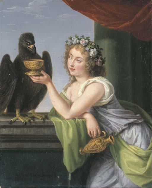 Ludwig Guttenbrunn - Portrait of a lady as Hebe