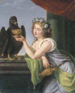 Ludwig Guttenbrunn - Portrait of a lady as Hebe