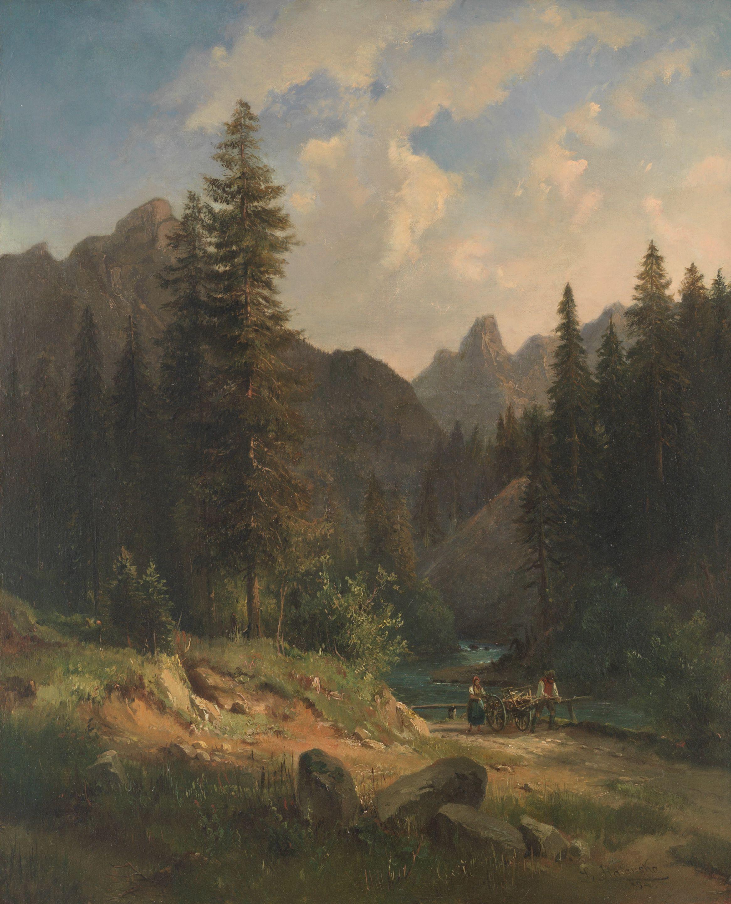 Ludwig Halauska - Alpine landscape