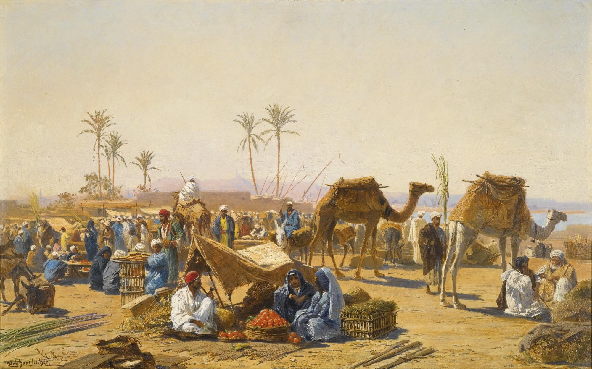 Ludwig Hans Fischer - Austrian the Street Market