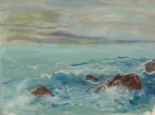 Ludwig Heinrich Jungnickel - Meeresbrandung.