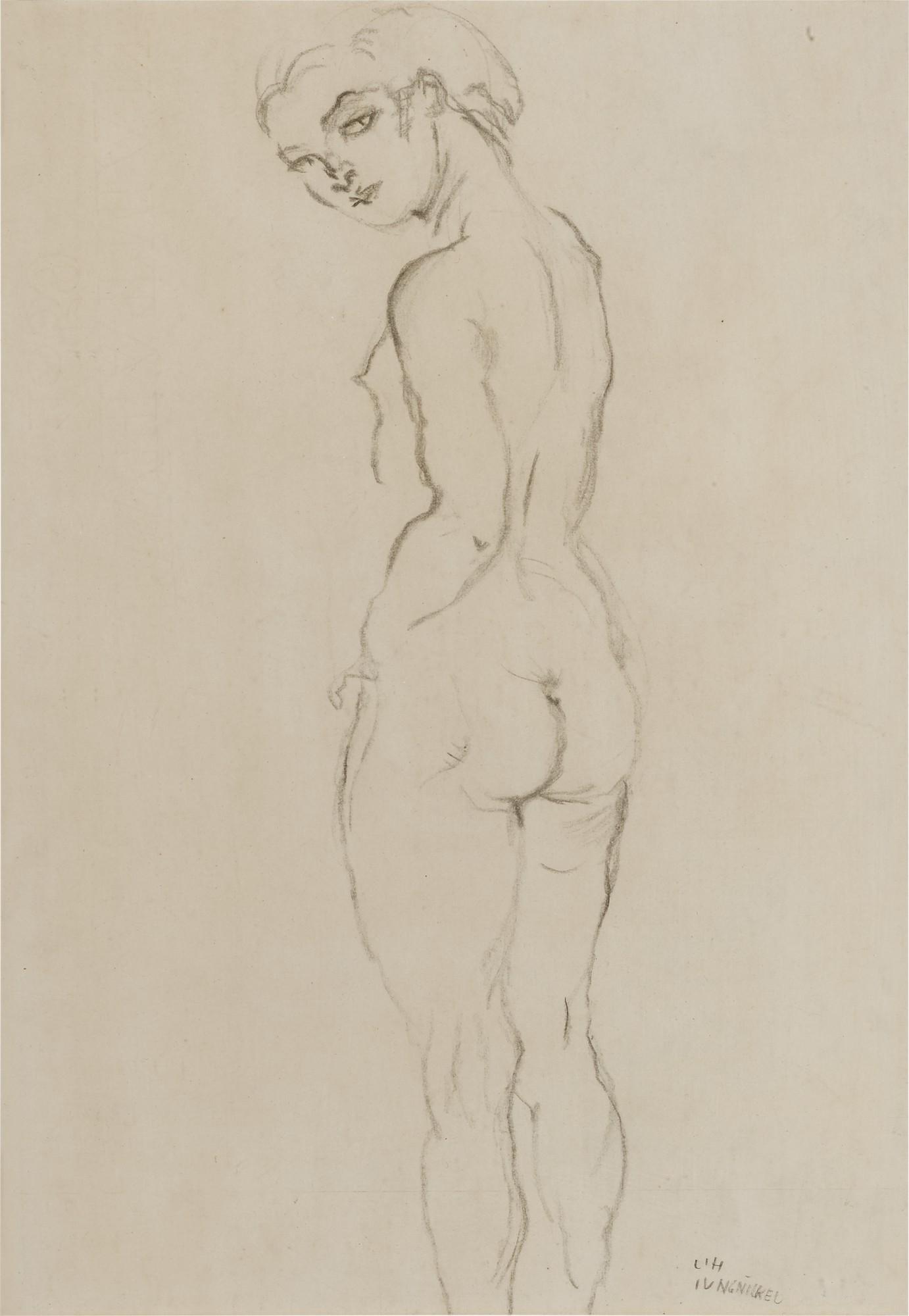 Ludwig Heinrich Jungnickel - Standing Nude