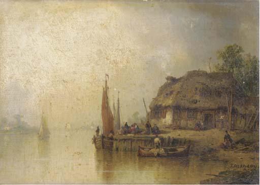 Ludwig Hermann - Unloading the boat
