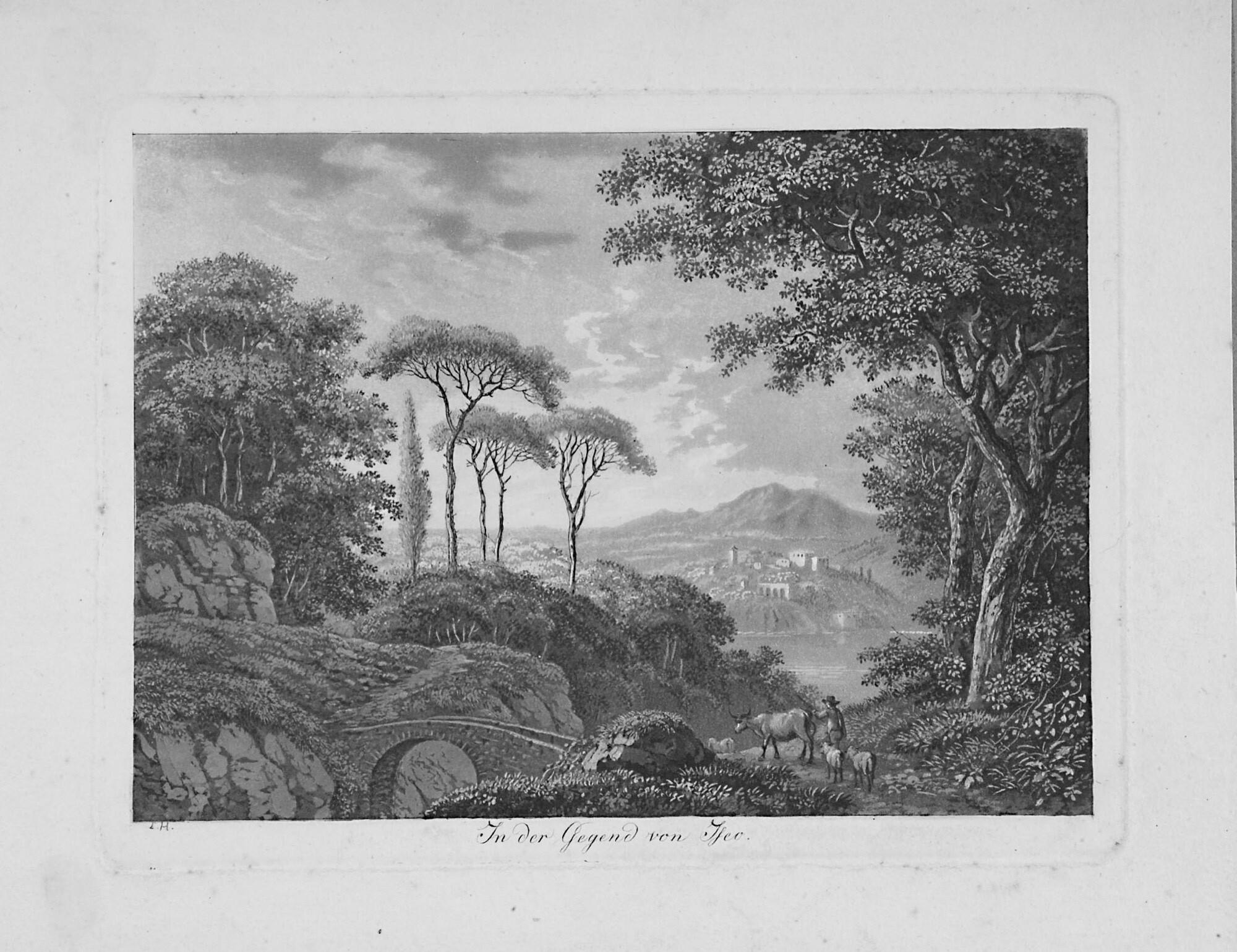 Ludwig Hess - 4 Bll.: Tiere und Landschaften.