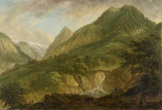 Ludwig Hess - Landschaft bei Dongio im Palenser Tal