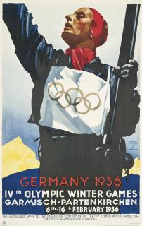 Ludwig Hohlwein - Germany 1936, Ivth Olympic Winter Games