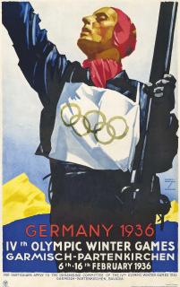 Ludwig Hohlwein - Germany 1936, Ivth Olympic Winter Games