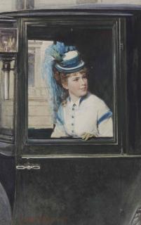 Ludwig Johann Passini - The carriage ride