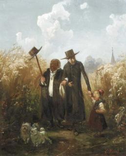 Ludwig Knaus - Der Spaziergang