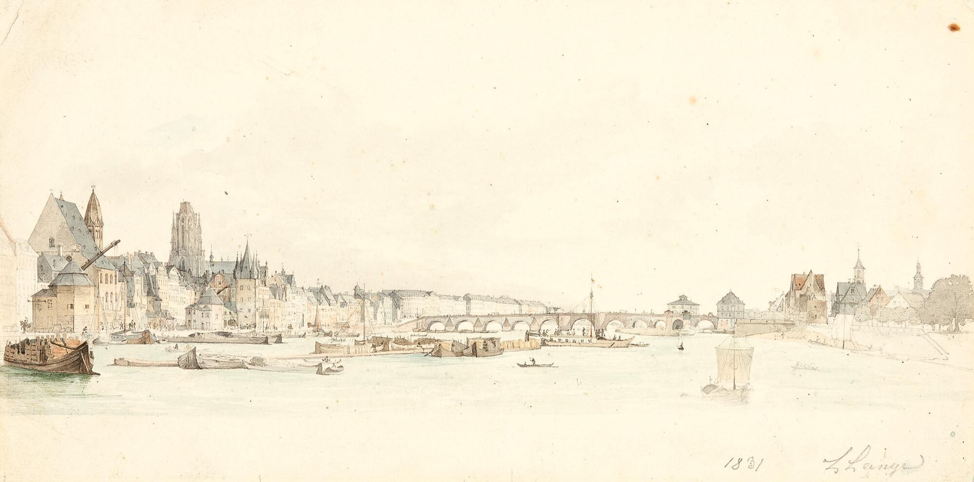 Ludwig Lange - Blick auf Frankfurt am Main.