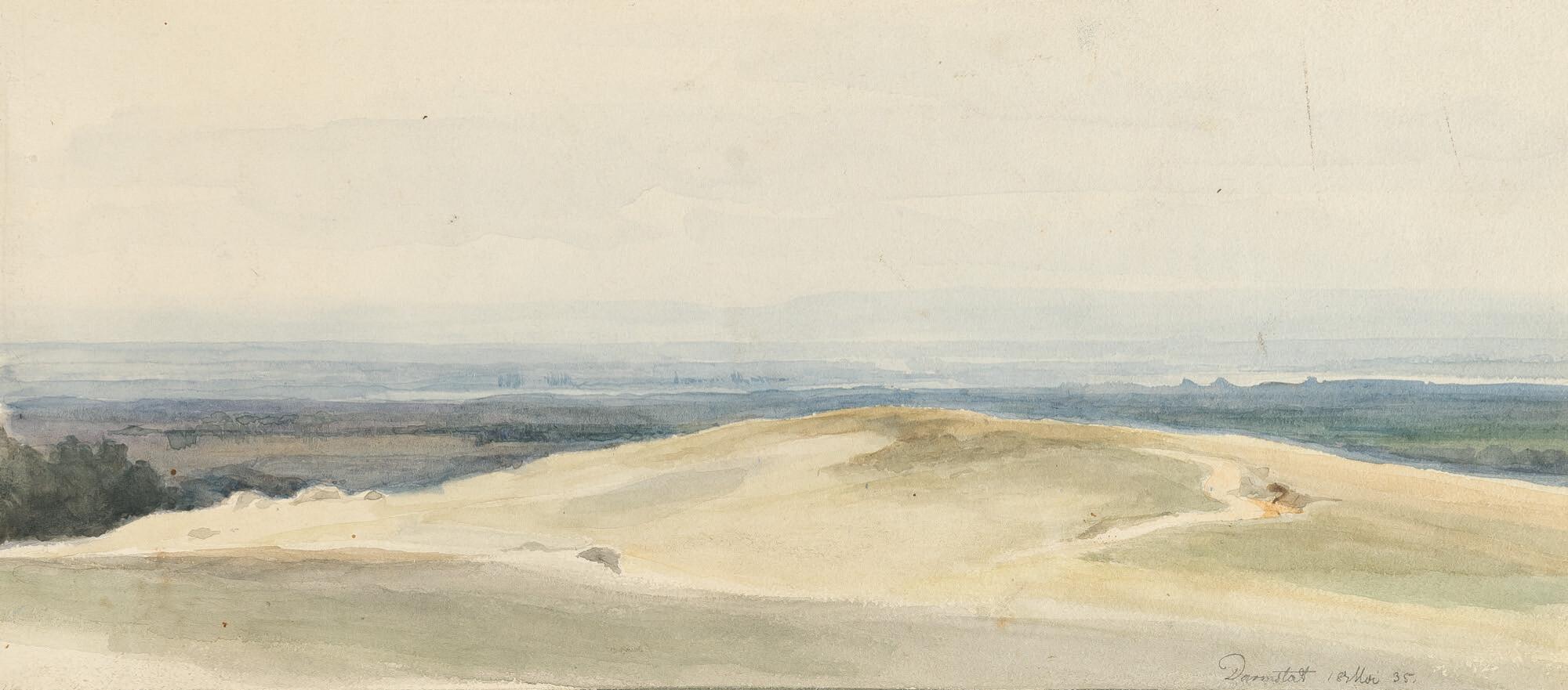 Ludwig Lange - Die Rheinebene bei Darmstadt