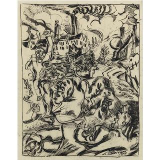 Ludwig Meidner - Apokalyptische Landschaft (Apocalyptic Landscape)