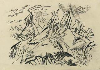 Ludwig Meidner - Apokalyptische Landschaft