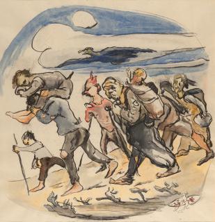 Ludwig Meidner - Auf der Flucht