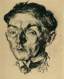 Ludwig Meidner - Bildnis des Schauspielers Paul Graetz.