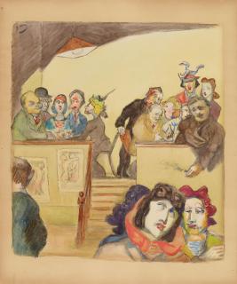 Ludwig Meidner - Café