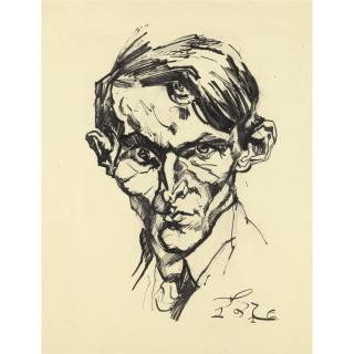 Ludwig Meidner - Kopf Eines Mannes (Head Of A Man)