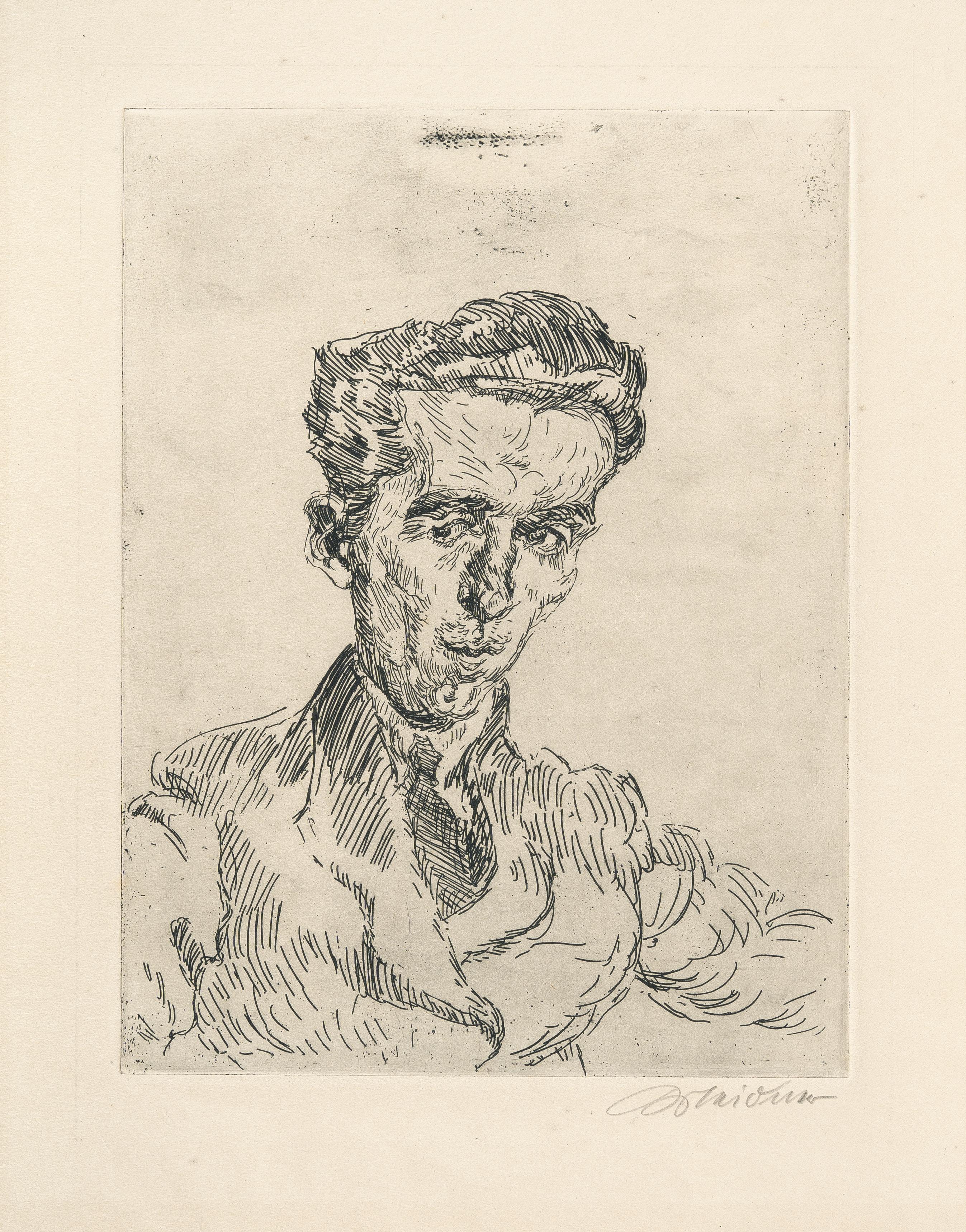 Ludwig Meidner - Porträt Dr. Wolfers