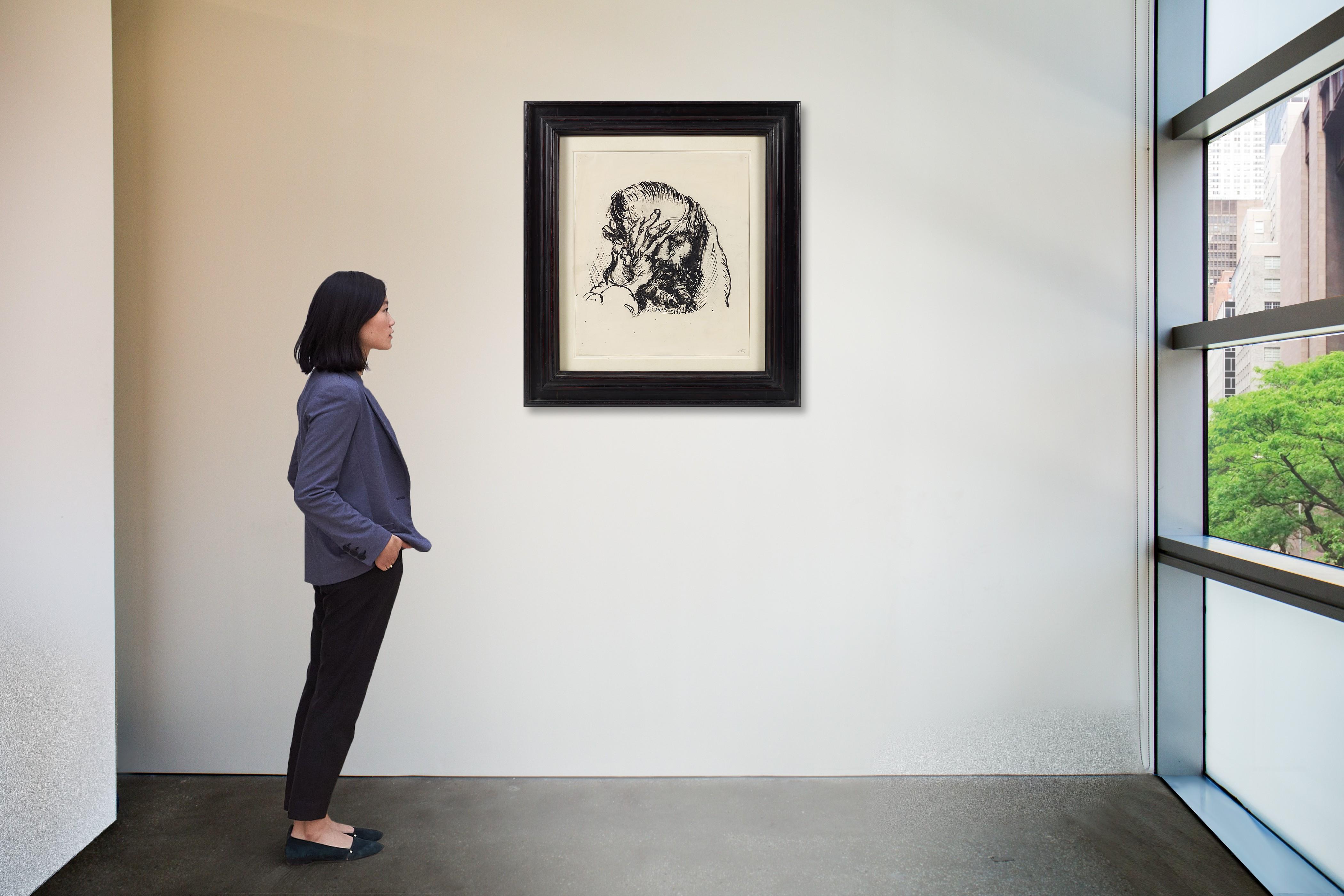 Ludwig Meidner - Porträt eines bärtigen Mannes (Portrait of a Bearded Man)