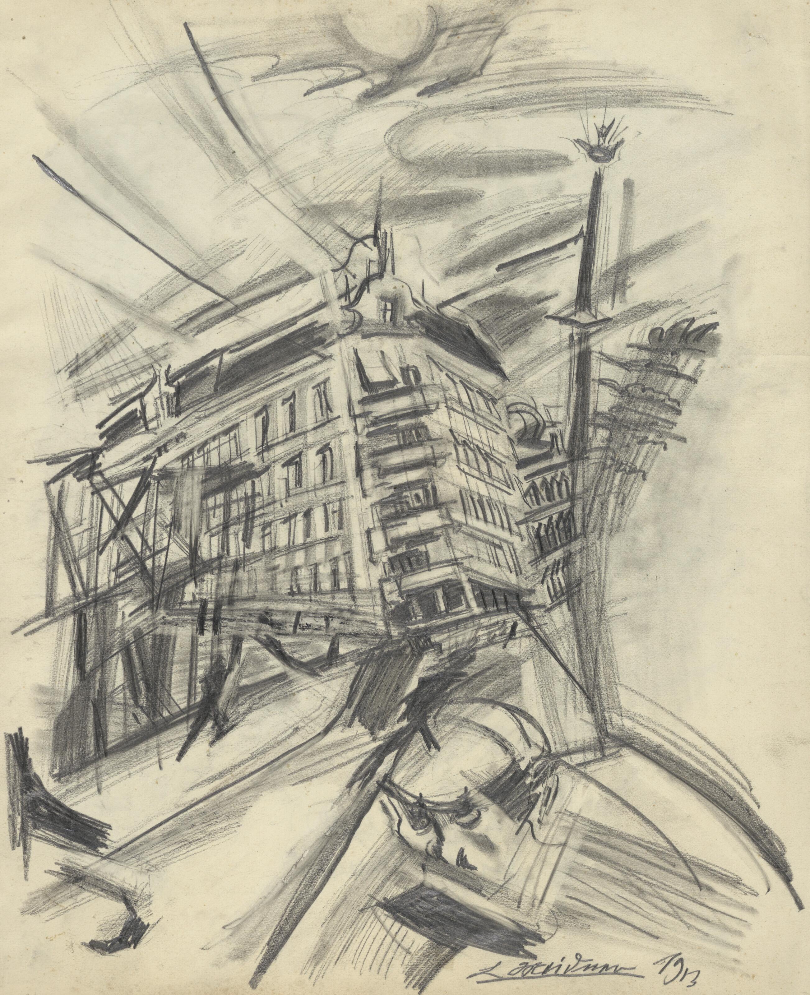 Ludwig Meidner - Strassenszene