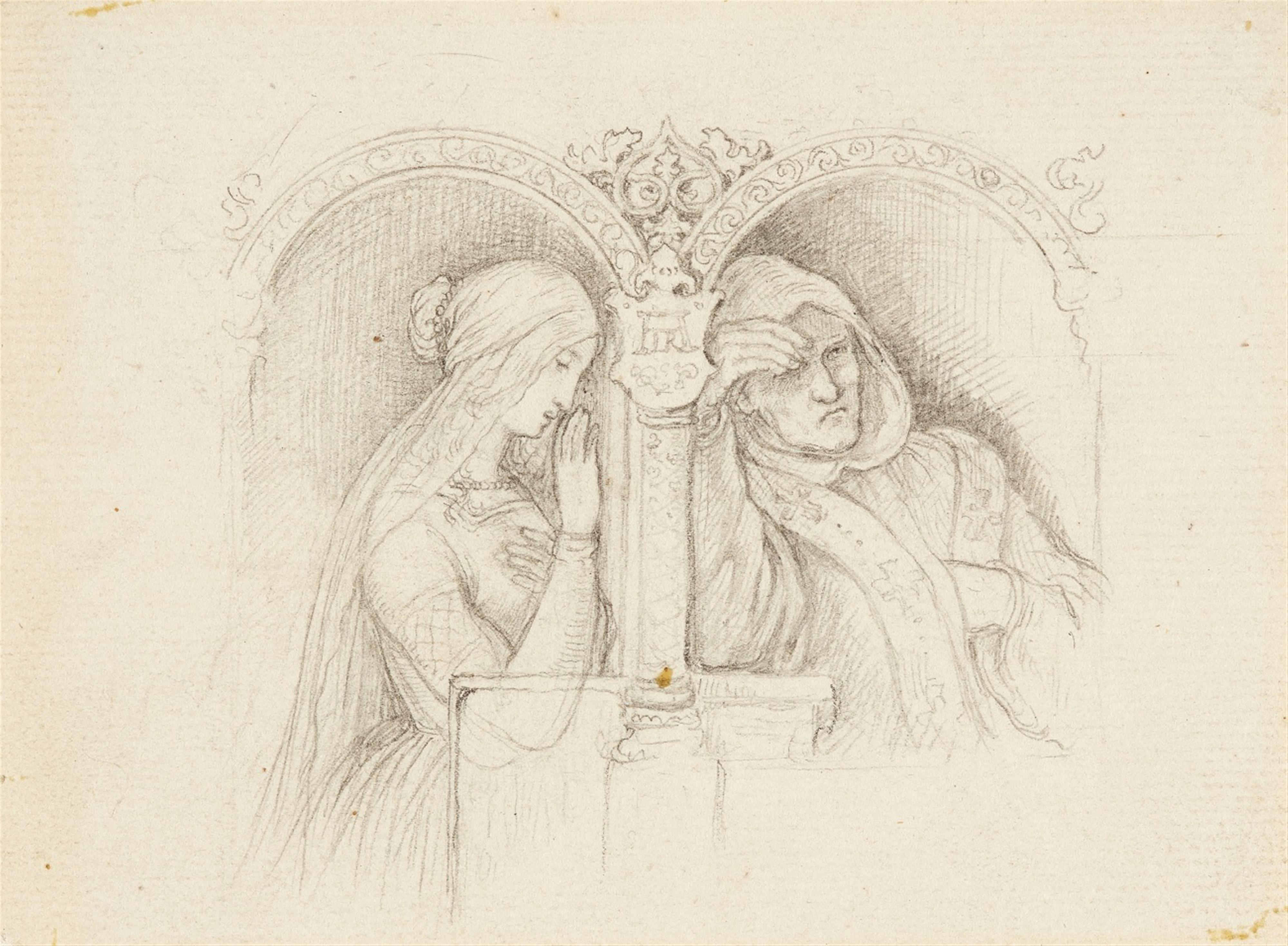 Ludwig Richter - Im Beichtstuhl