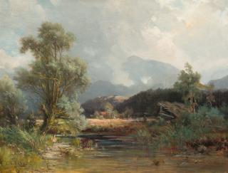 Ludwig Sckell - An der Loisach bei Schlehdorf.