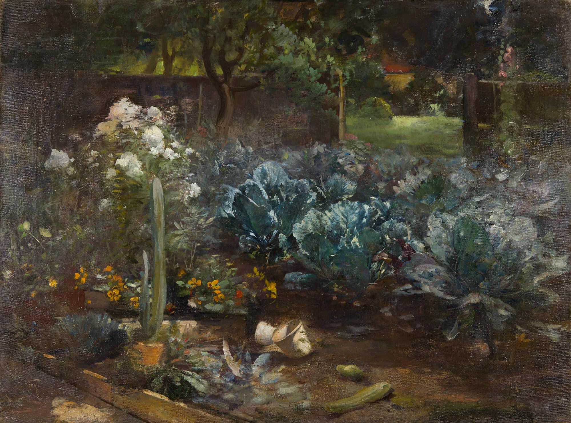 Ludwig von Löfftz - Gemüsegarten.