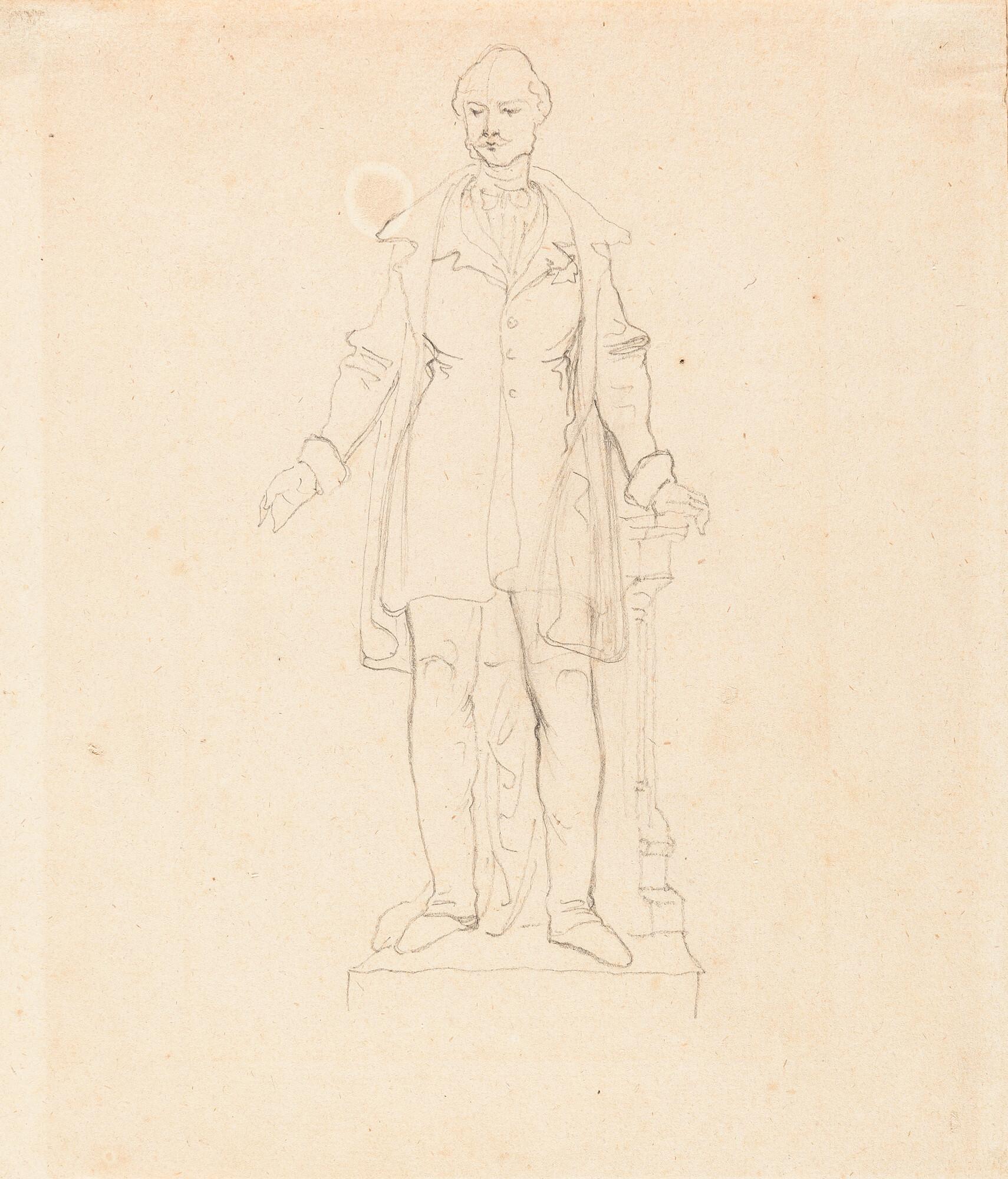 Ludwig von Schwanthaler - Entwurf für ein Denkmal König Maximilians II.