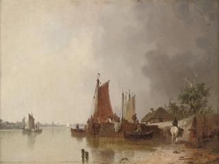 Ludwing Hermann - Unloading cargo at the quay