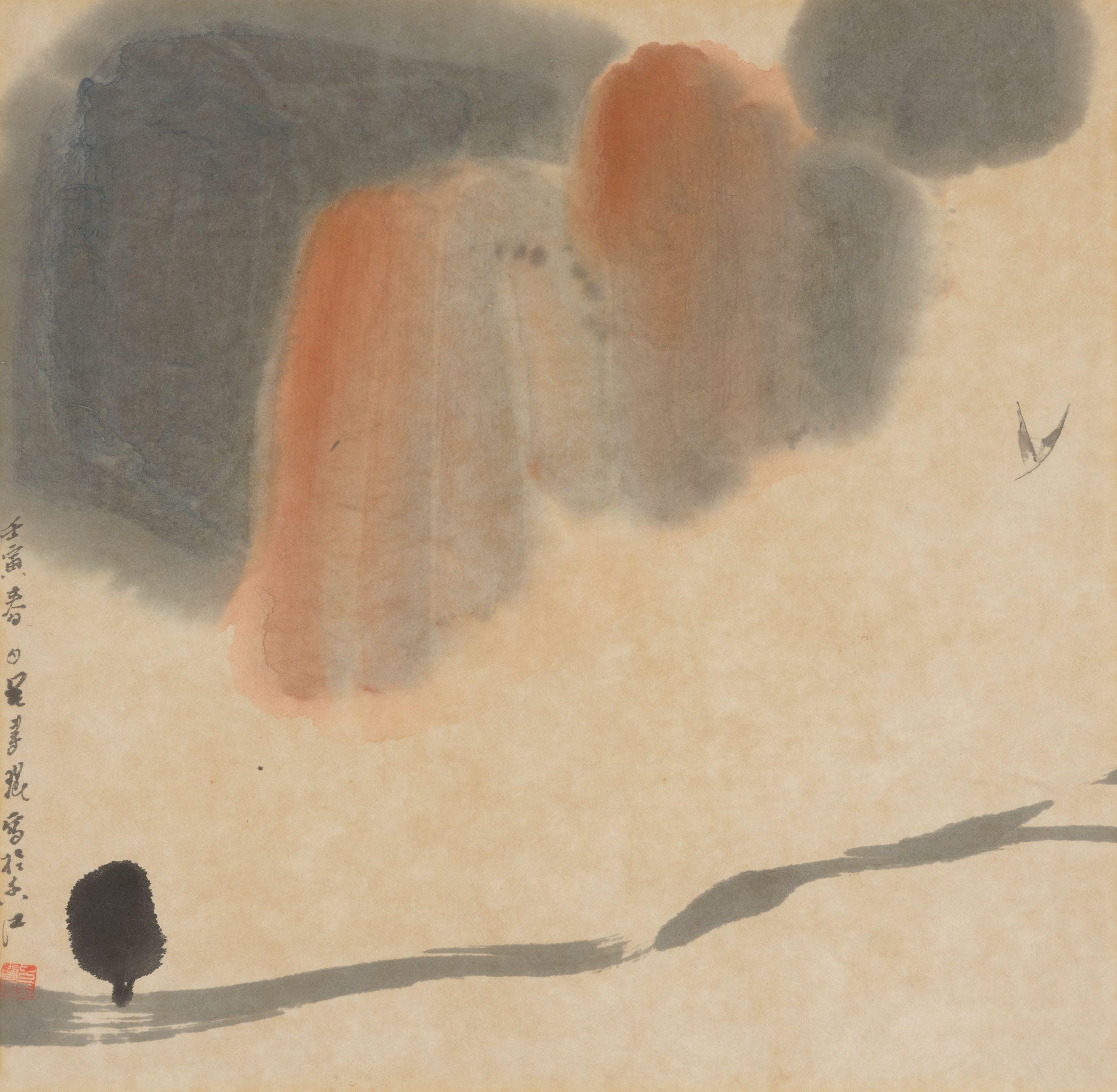 Lü Shoukun - Two Landscapes, 1962