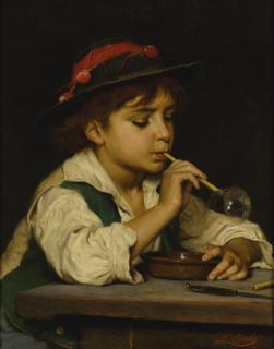 Luigi Bechi - Italian blowing Bubbles