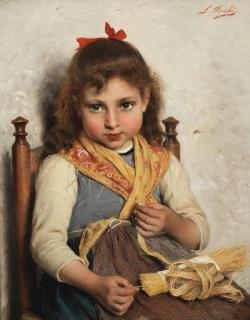Luigi Bechi - The Young Weaver