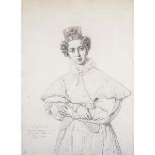 Luigi Calamatta - Portrait Of Henriette Taurel, Née Thévenin