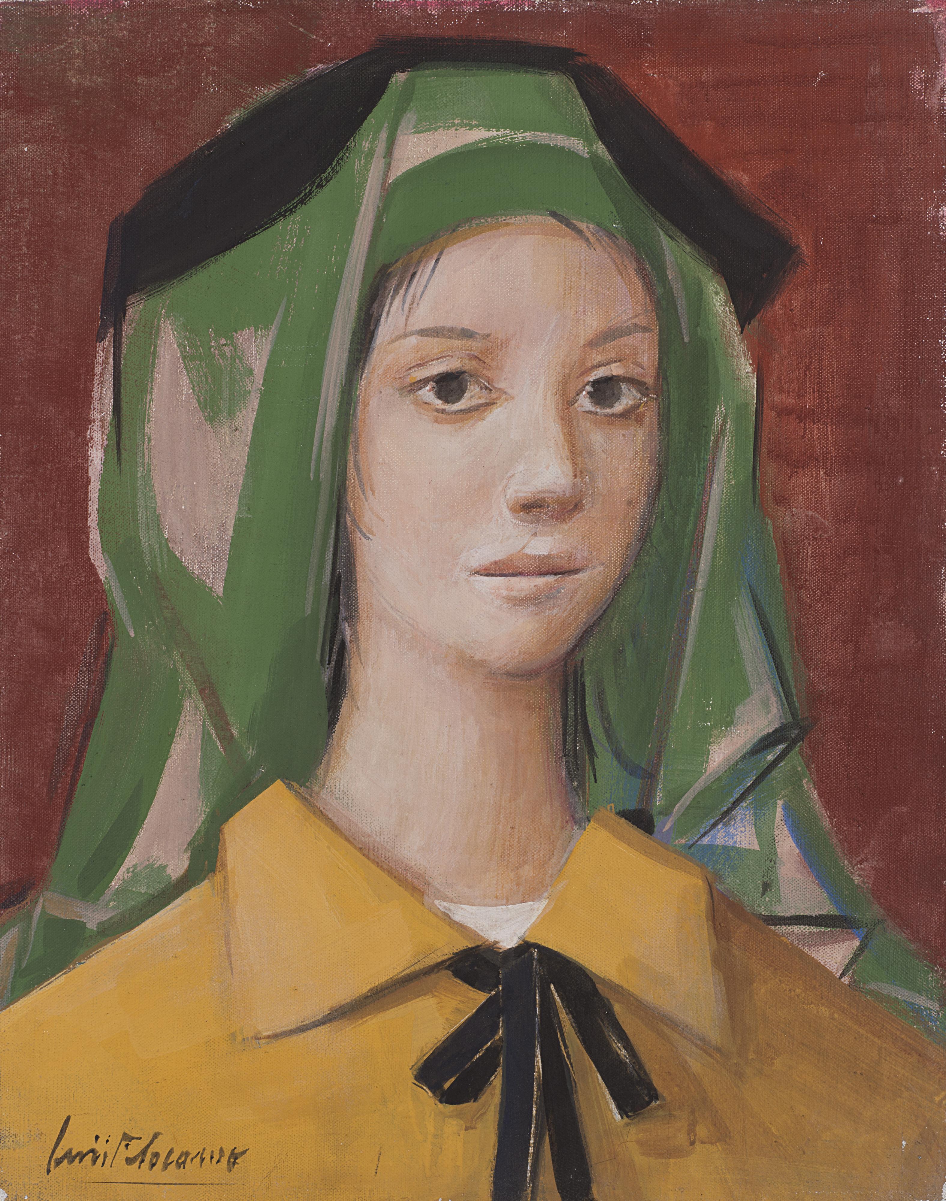 Luigi Filocamo - Fanciulla con fiocco nero