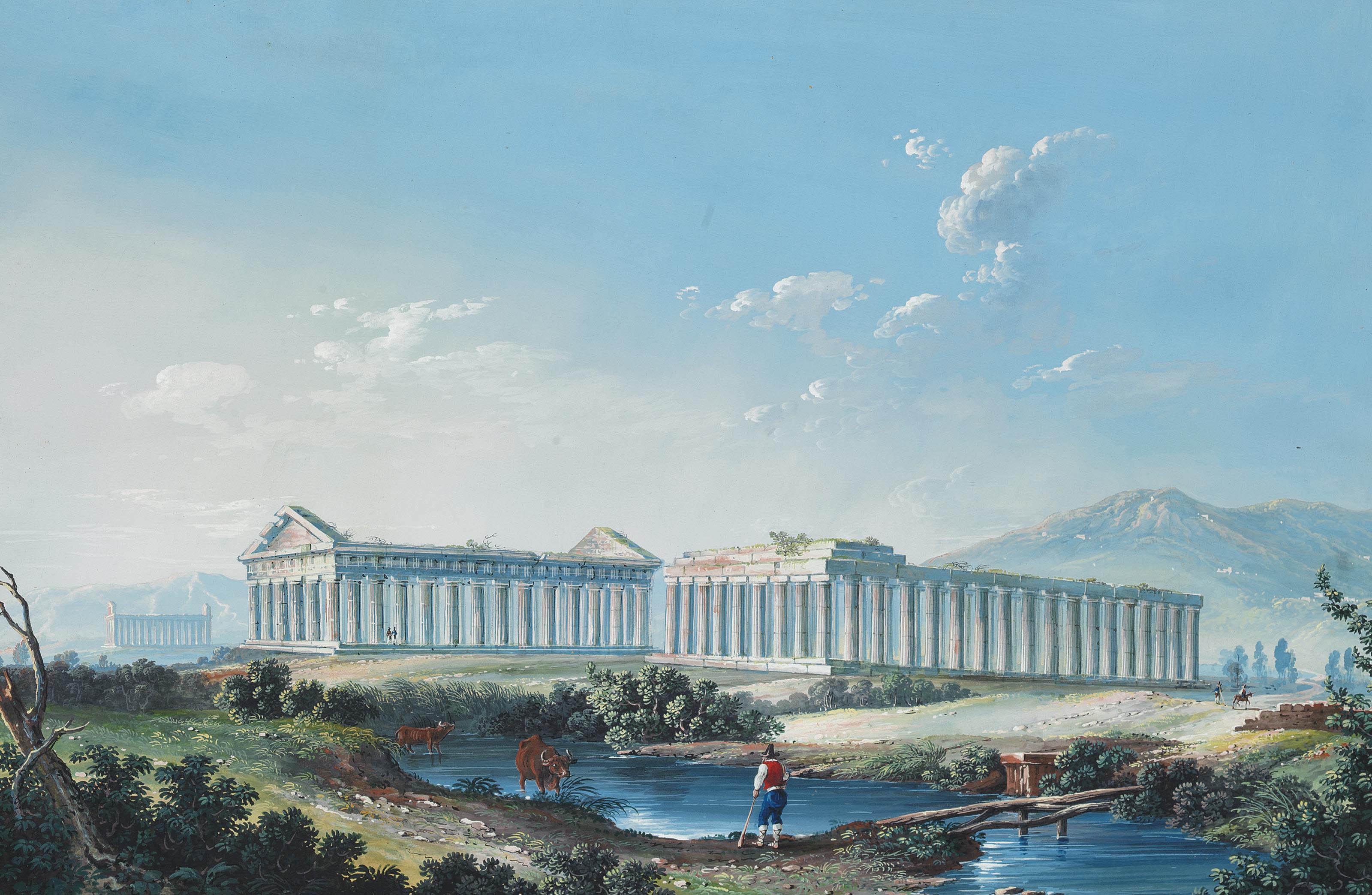 Luigi Lanza - The Temples at Paestum