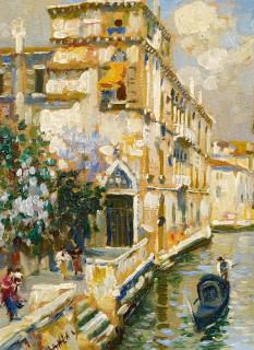 Luigi Lanza - Venezianischer Kanal