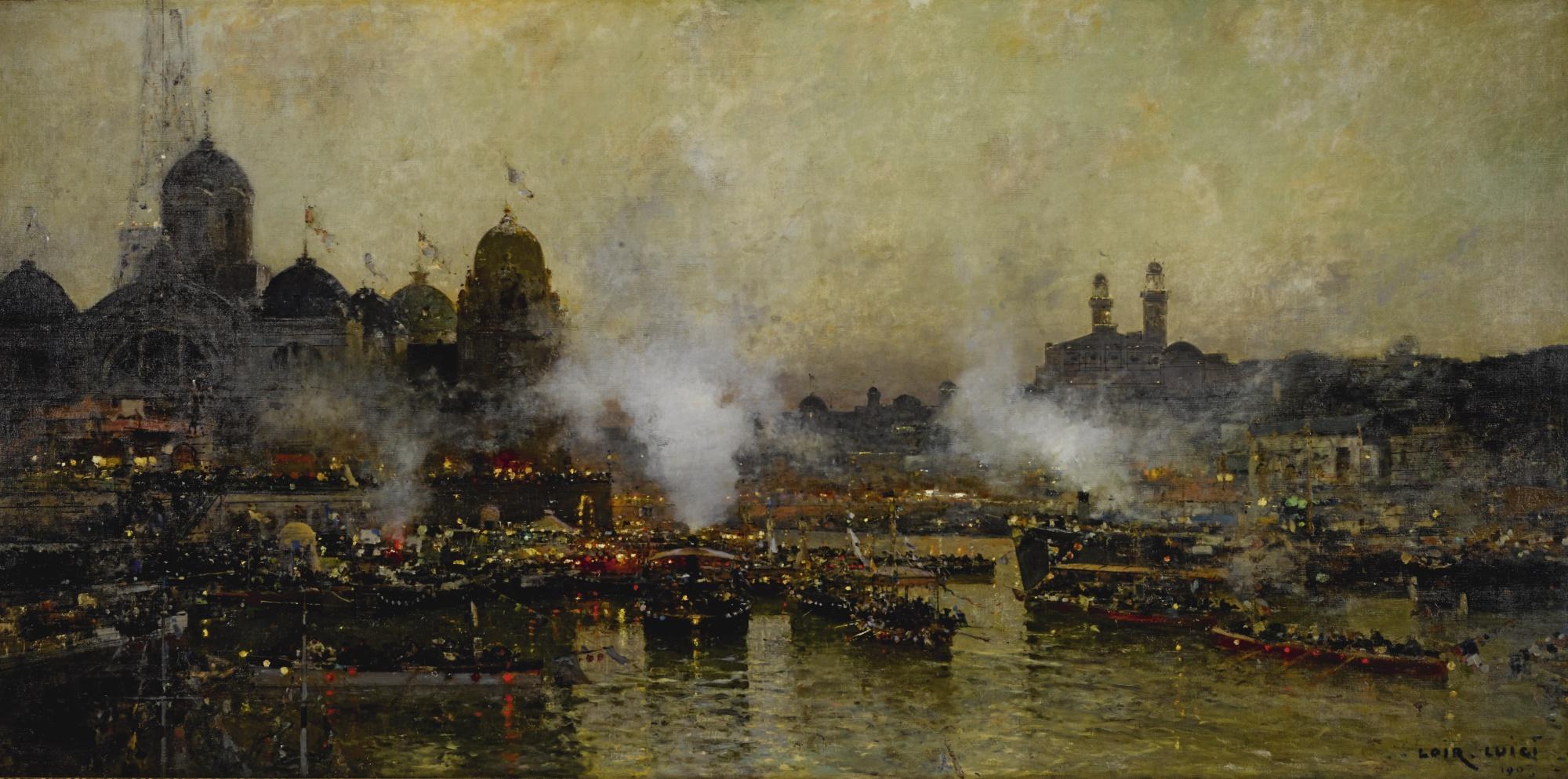 Luigi Loir - French les Quais De La Seine, 1900