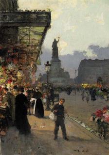 Luigi Loir - La Place de la Republique, Paris