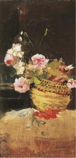 Luigi Loir - Still life with flowers