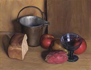 Luigi Lucioni - Bread and Fruit