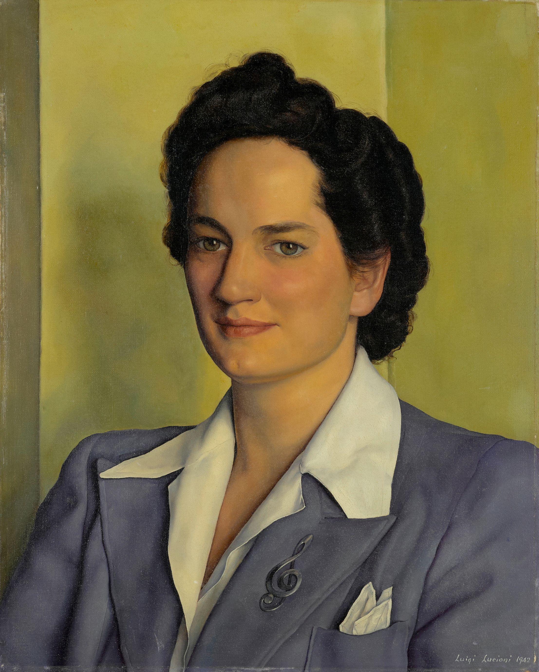 Luigi Lucioni - Elizabeth 20 x 16 in. (50.8 x 40.6 cm.)