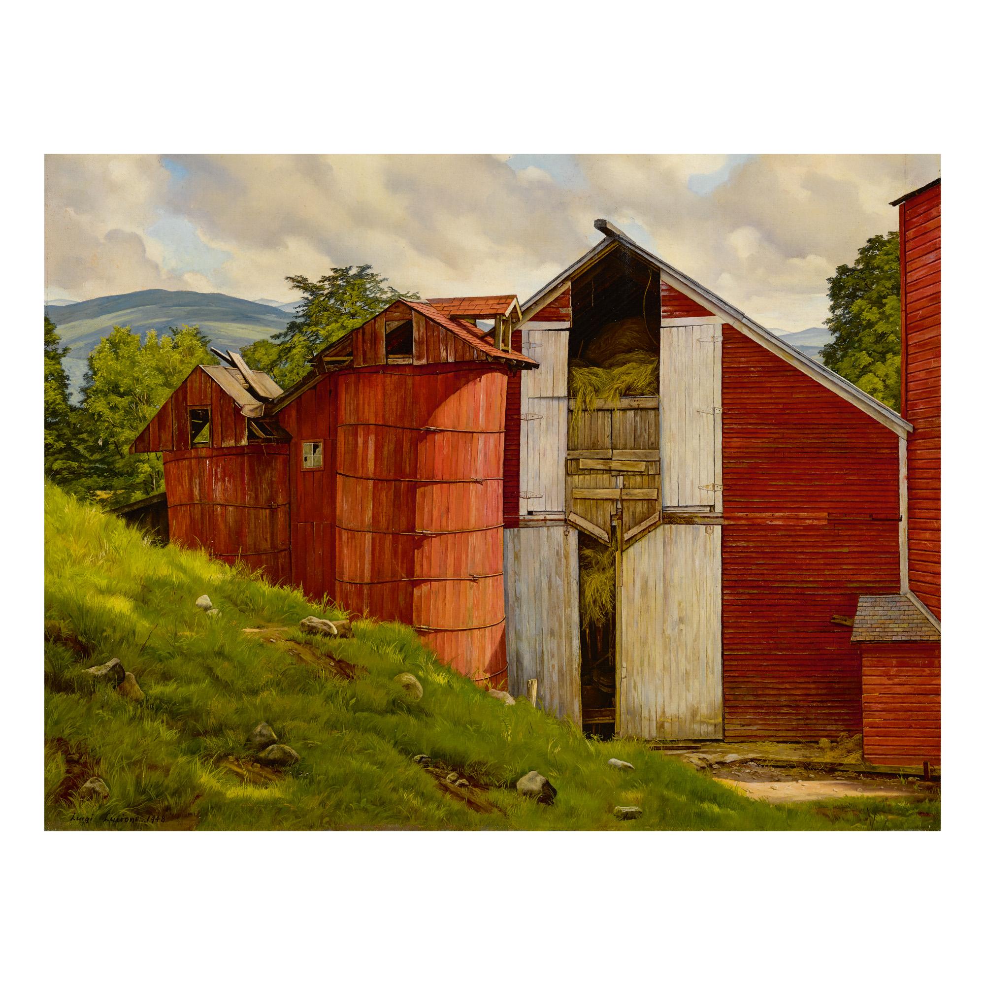 Luigi Lucioni - Nestled Barns