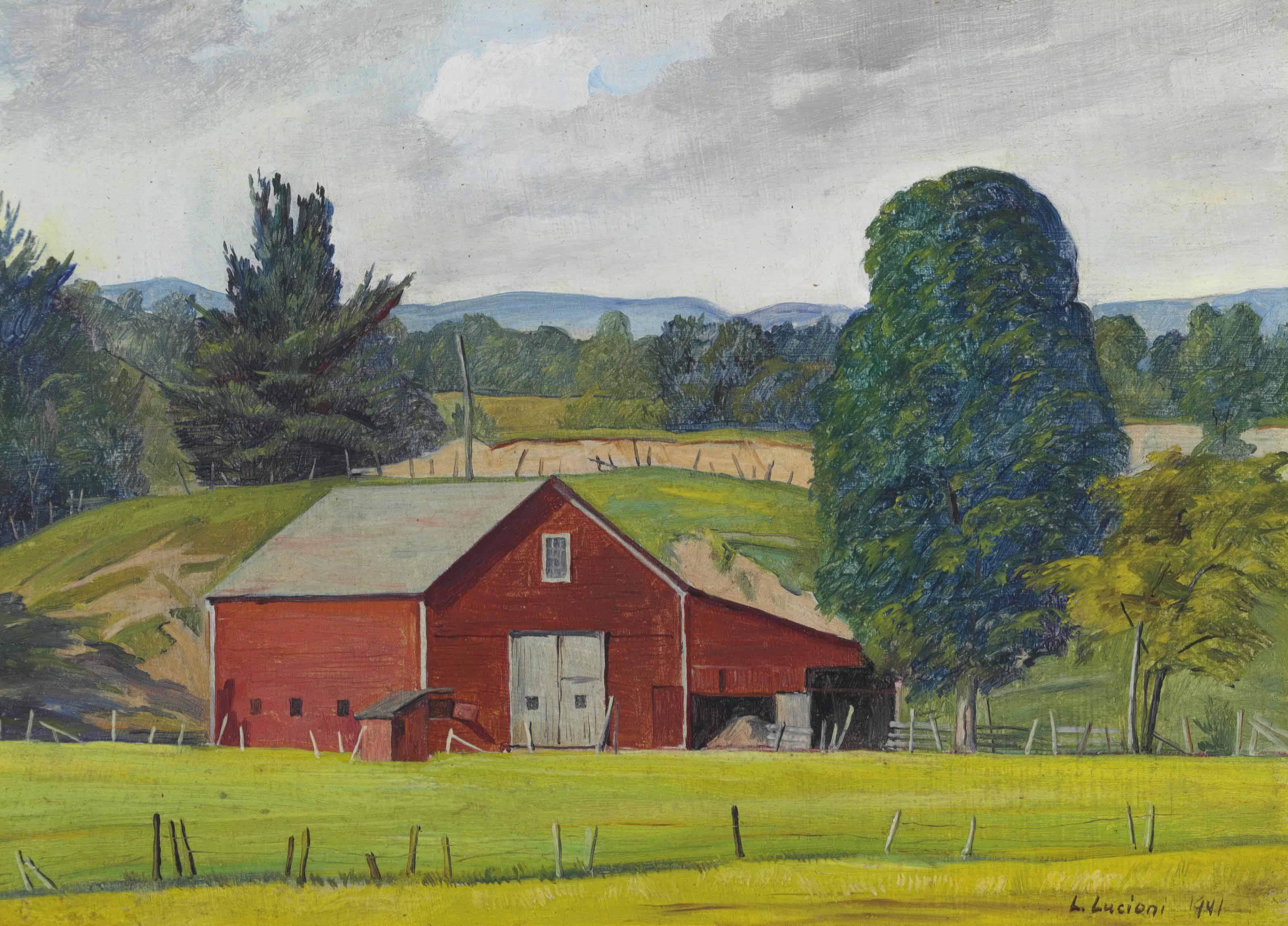 Luigi Lucioni - New England Barn