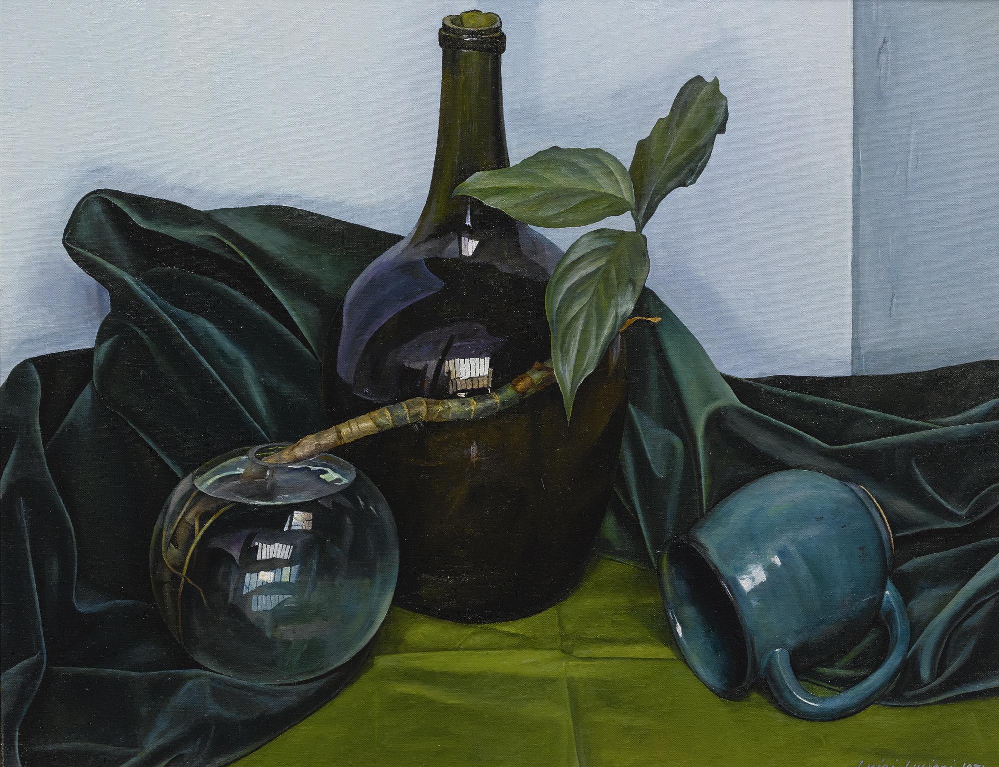 Luigi Lucioni - Still Life With Blue Bottle
