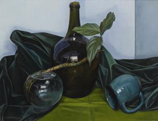 Luigi Lucioni - Still Life With Blue Bottle