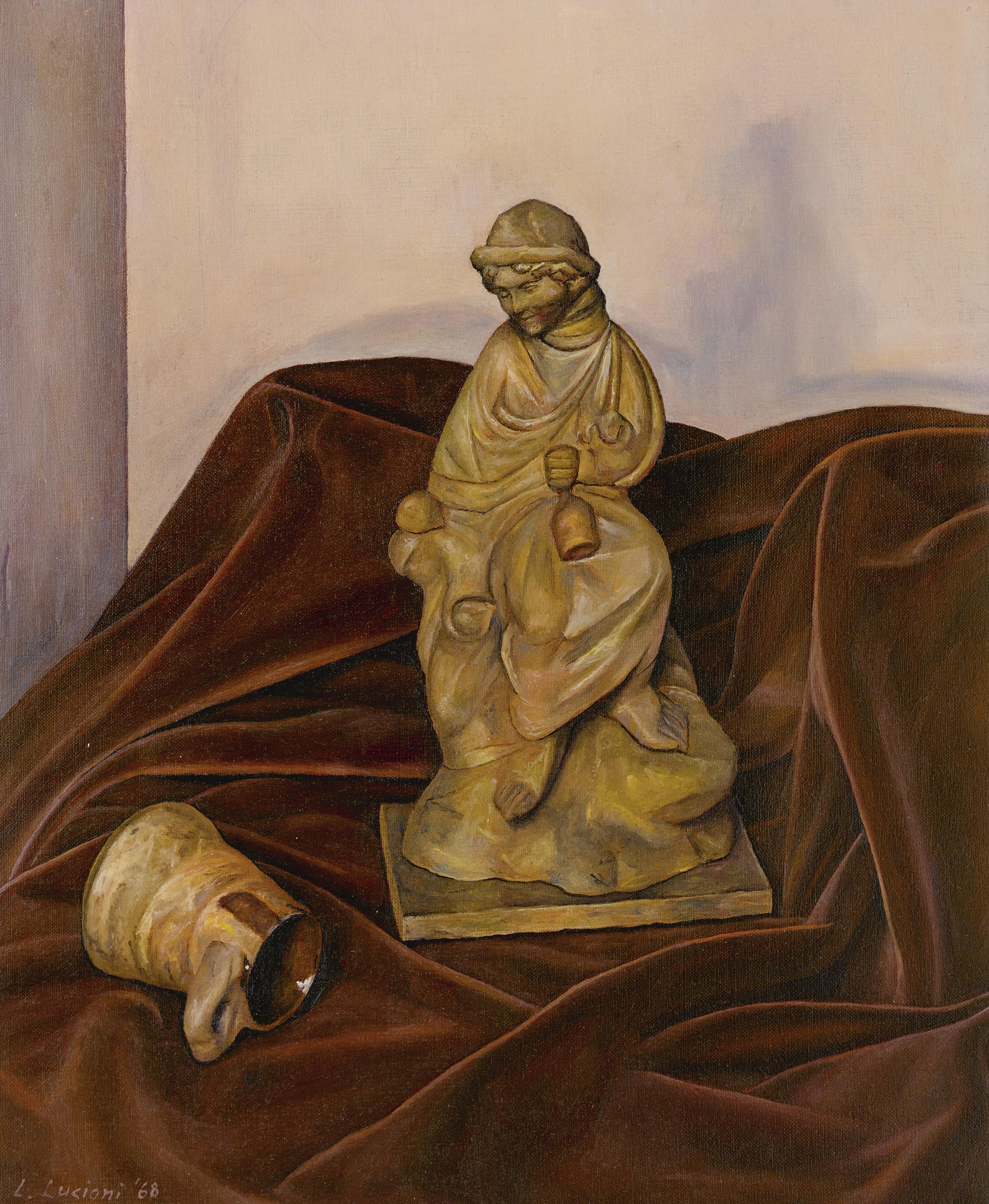 Luigi Lucioni - Still Life With Statue And Jug