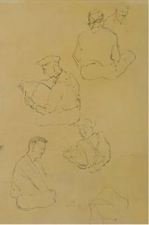 Luigi Lucioni - Studies of Men Reading