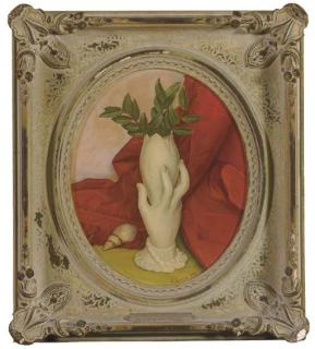 Luigi Lucioni - Victorian Souvenir, in a feigned oval