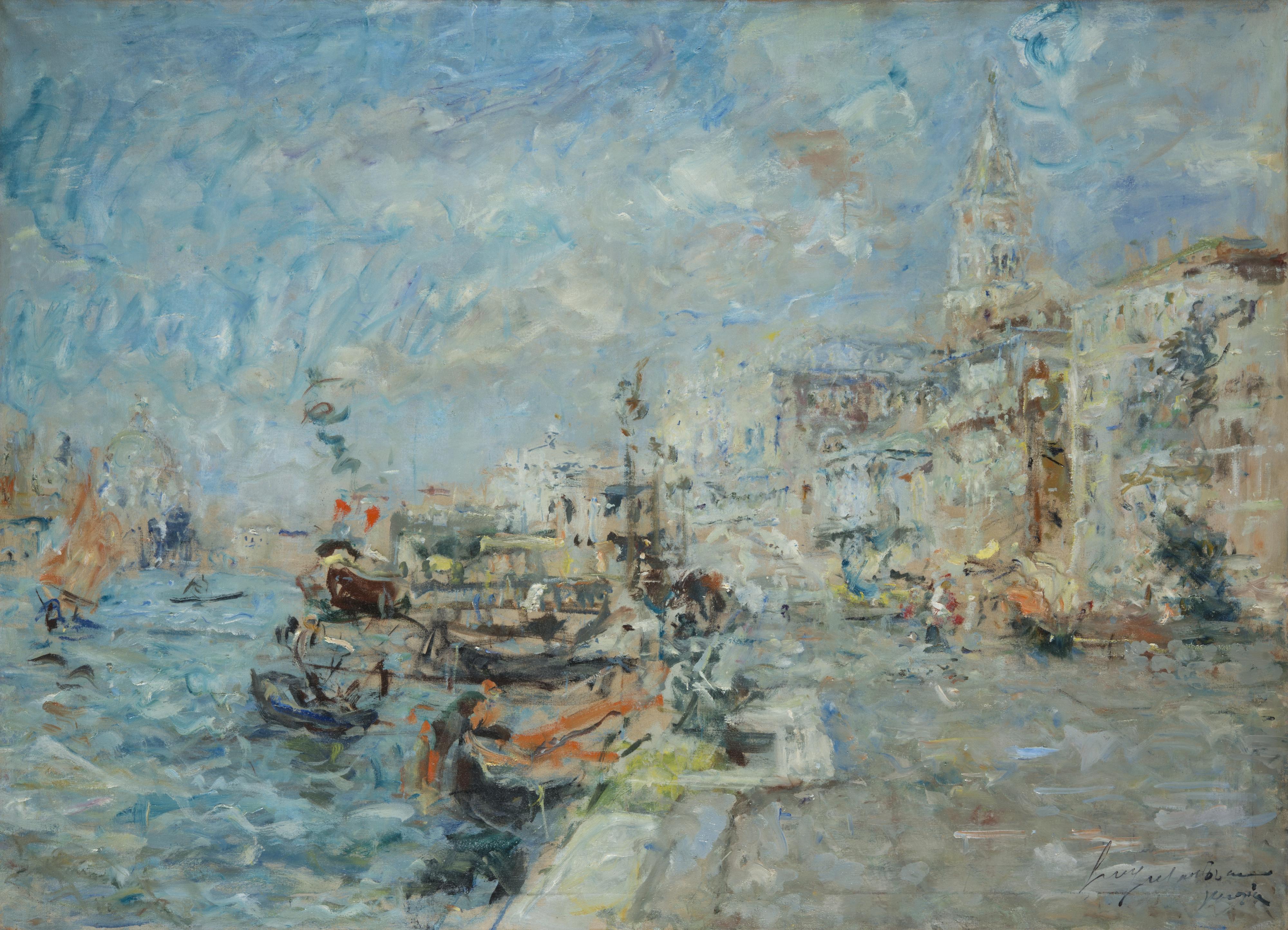 Luigi Mantovani - Scorcio di Venezia