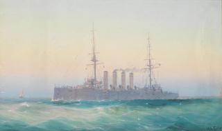 Luigi Maria Galea - HMS Ariadne off Malta